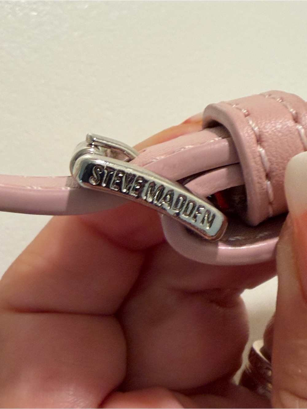 Steve Madden Dusty Pink Chain Strap Shoulder Bag - Picture 10 of 12